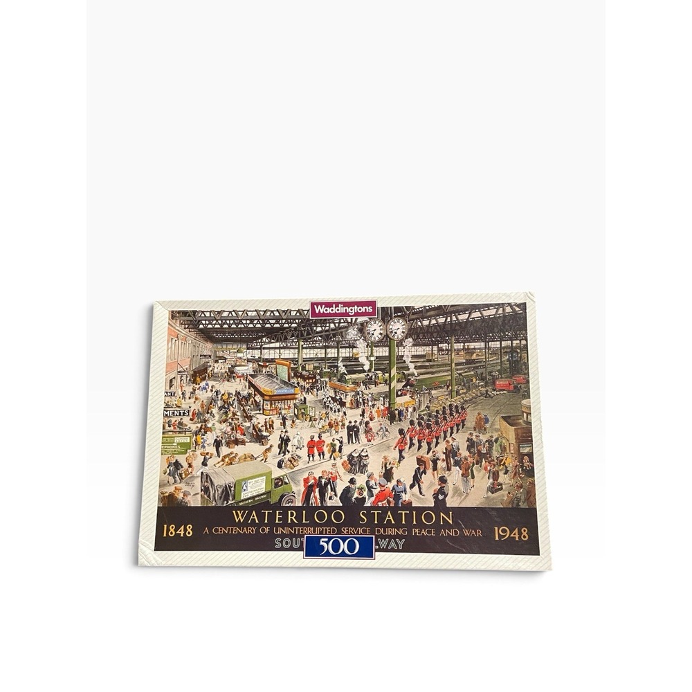 Vintage Waddingtons Waterloo Station 500 Piece Puzzle 1994 Complete